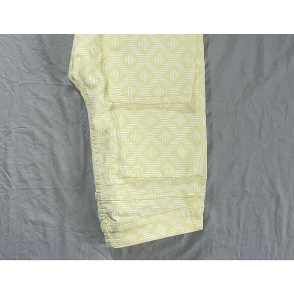 NYDJ 'Ankle' Tapered 5-Pocket Stretch Jeans. Yellow Geometric, Women's 2. MINT!! - Picture 3 of 9